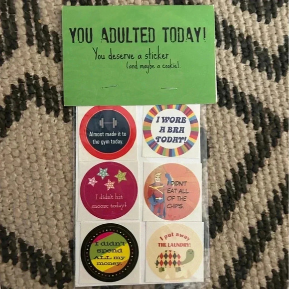 NEW You Adulted Today Stickers.Unopened. Reward yourself and others for adulting - Picture 3 of 4